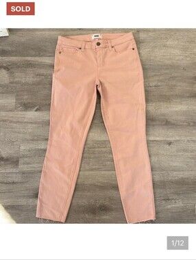 Paige Verdugo Crop Pink Jeans Sz 30/L